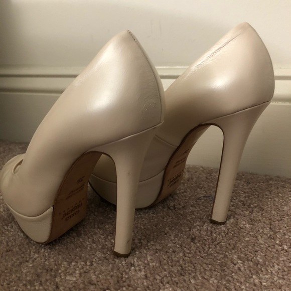 Carlo Pazolini Couture Pearl Heels Peep Toe - Picture 4 of 14